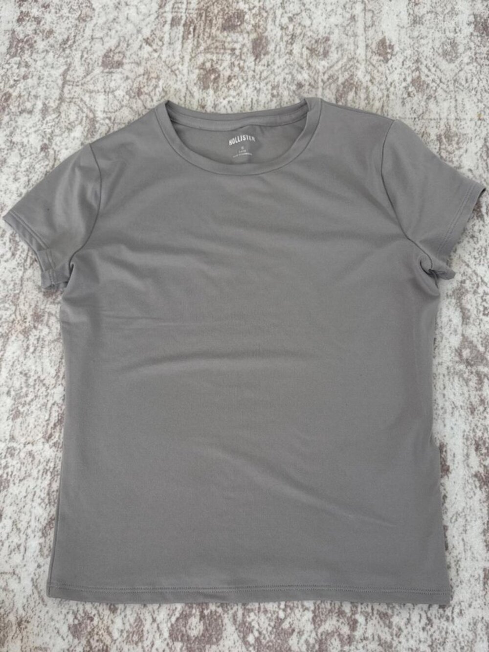 Hollister Co. Women's Grey and Brown T-shirt